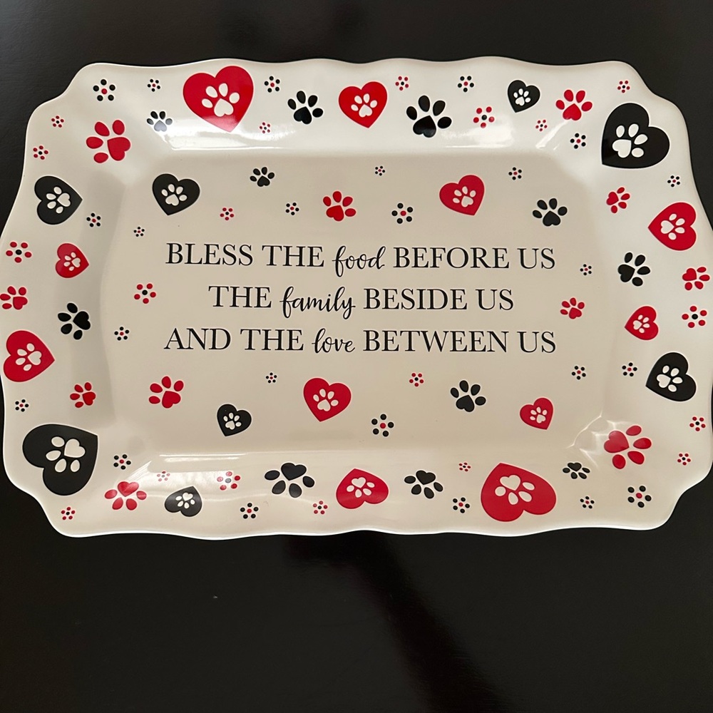Puppy Paw Ceramic Serving Dish